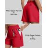 imageMAGCOMSEN Womens 5quot Hiking Cargo Shorts UPF 50 Quick Dry Lightweight Golf Athletic Casual Summer Shorts with PocketsRed