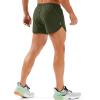 imageMAGCOMSEN Mens Running Shorts Mens 3 Inch Shorts Quick Dry Lightweight for Athleic Workout Gym Sports with Liner PocketArmy Green