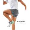 imageMAGCOMSEN Mens Running Shorts Mens 3 Inch Shorts Quick Dry Lightweight for Athleic Workout Gym Sports with Liner PocketLight Grey