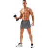 imageMAGCOMSEN Mens Running Shorts Mens 3 Inch Shorts Quick Dry Lightweight for Athleic Workout Gym Sports with Liner PocketLight Grey