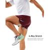 imageMAGCOMSEN Mens Running Shorts Mens 3 Inch Shorts Quick Dry Lightweight for Athleic Workout Gym Sports with Liner PocketWine Red