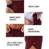 imageMAGCOMSEN Mens Running Shorts Mens 3 Inch Shorts Quick Dry Lightweight for Athleic Workout Gym Sports with Liner PocketWine Red