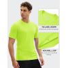 imageMAGCOMSEN Mens Short Sleeve UPF 50 TShirt Swim Quick Dry Rash Guard Athletic Surf Shirts Performance Water ShirtsFluorescent Green