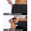 imageMAGCOMSEN Womens Cargo Capris Pants with 6 Pockets Lightweight Water Resistant Hiking Travel Pants Summer CasualBlack