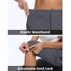 imageMAGCOMSEN Womens Cargo Capris Pants with 6 Pockets Lightweight Water Resistant Hiking Travel Pants Summer CasualGrey