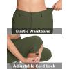 imageMAGCOMSEN Womens Hiking Capris Pants Cargo Lightweight Stretch Water Resistant Joggers with 5 Pockets for OutdoorArmy Green