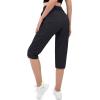 imageMAGCOMSEN Womens Hiking Capris Pants Cargo Lightweight Stretch Water Resistant Joggers with 5 Pockets for OutdoorBlack