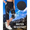 imageMAGCOMSEN Womens Hiking Capris Pants Cargo Lightweight Stretch Water Resistant Joggers with 5 Pockets for OutdoorBlack