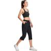 imageMAGCOMSEN Womens Hiking Capris Pants Cargo Lightweight Stretch Water Resistant Joggers with 5 Pockets for OutdoorBlack