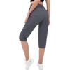 imageMAGCOMSEN Womens Hiking Capris Pants Cargo Lightweight Stretch Water Resistant Joggers with 5 Pockets for OutdoorDark Grey