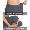 imageMAGCOMSEN Womens Hiking Capris Pants Cargo Lightweight Stretch Water Resistant Joggers with 5 Pockets for OutdoorDark Grey