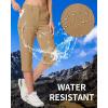 imageMAGCOMSEN Womens Hiking Capris Pants Cargo Lightweight Stretch Water Resistant Joggers with 5 Pockets for OutdoorKhaki