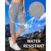 imageMAGCOMSEN Womens Hiking Capris Pants Cargo Lightweight Stretch Water Resistant Joggers with 5 Pockets for OutdoorLight Grey