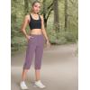 imageMAGCOMSEN Womens Hiking Capris Pants Cargo Lightweight Stretch Water Resistant Joggers with 5 Pockets for OutdoorLotus Pink