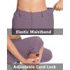 imageMAGCOMSEN Womens Hiking Capris Pants Cargo Lightweight Stretch Water Resistant Joggers with 5 Pockets for OutdoorLotus Pink