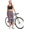 imageMAGCOMSEN Womens Hiking Capris Pants Cargo Lightweight Stretch Water Resistant Joggers with 5 Pockets for OutdoorLotus Pink