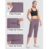 imageMAGCOMSEN Womens Hiking Capris Pants Cargo Lightweight Stretch Water Resistant Joggers with 5 Pockets for OutdoorLotus Pink