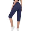 imageMAGCOMSEN Womens Hiking Capris Pants Cargo Lightweight Stretch Water Resistant Joggers with 5 Pockets for OutdoorNavy