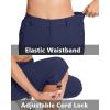 imageMAGCOMSEN Womens Hiking Capris Pants Cargo Lightweight Stretch Water Resistant Joggers with 5 Pockets for OutdoorNavy