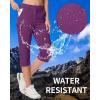 imageMAGCOMSEN Womens Hiking Capris Pants Cargo Lightweight Stretch Water Resistant Joggers with 5 Pockets for OutdoorPurple Red