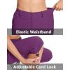 imageMAGCOMSEN Womens Hiking Capris Pants Cargo Lightweight Stretch Water Resistant Joggers with 5 Pockets for OutdoorPurple Red