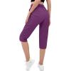 imageMAGCOMSEN Womens Hiking Capris Pants Cargo Lightweight Stretch Water Resistant Joggers with 5 Pockets for OutdoorPurple Red