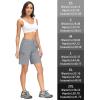 imageMAGCOMSEN Womens Hiking Shorts Quick Dry Lightweight Golf Shorts with 4 Pockets Summer Casual Athletic Running ShortsLight Grey