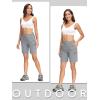 imageMAGCOMSEN Womens Hiking Shorts Quick Dry Lightweight Golf Shorts with 4 Pockets Summer Casual Athletic Running ShortsLight Grey