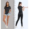 imageMAGCOMSEN Womens Short Sleeve Quick Dry TShirt Cool Wicking Moisture Workout Athletic Hiking Running Yoga Gym 2 Pack2 Packblack black