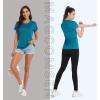 imageMAGCOMSEN Womens Short Sleeve Quick Dry TShirt Cool Wicking Moisture Workout Athletic Hiking Running Yoga Gym 2 Pack2 Packblack peacock Blue
