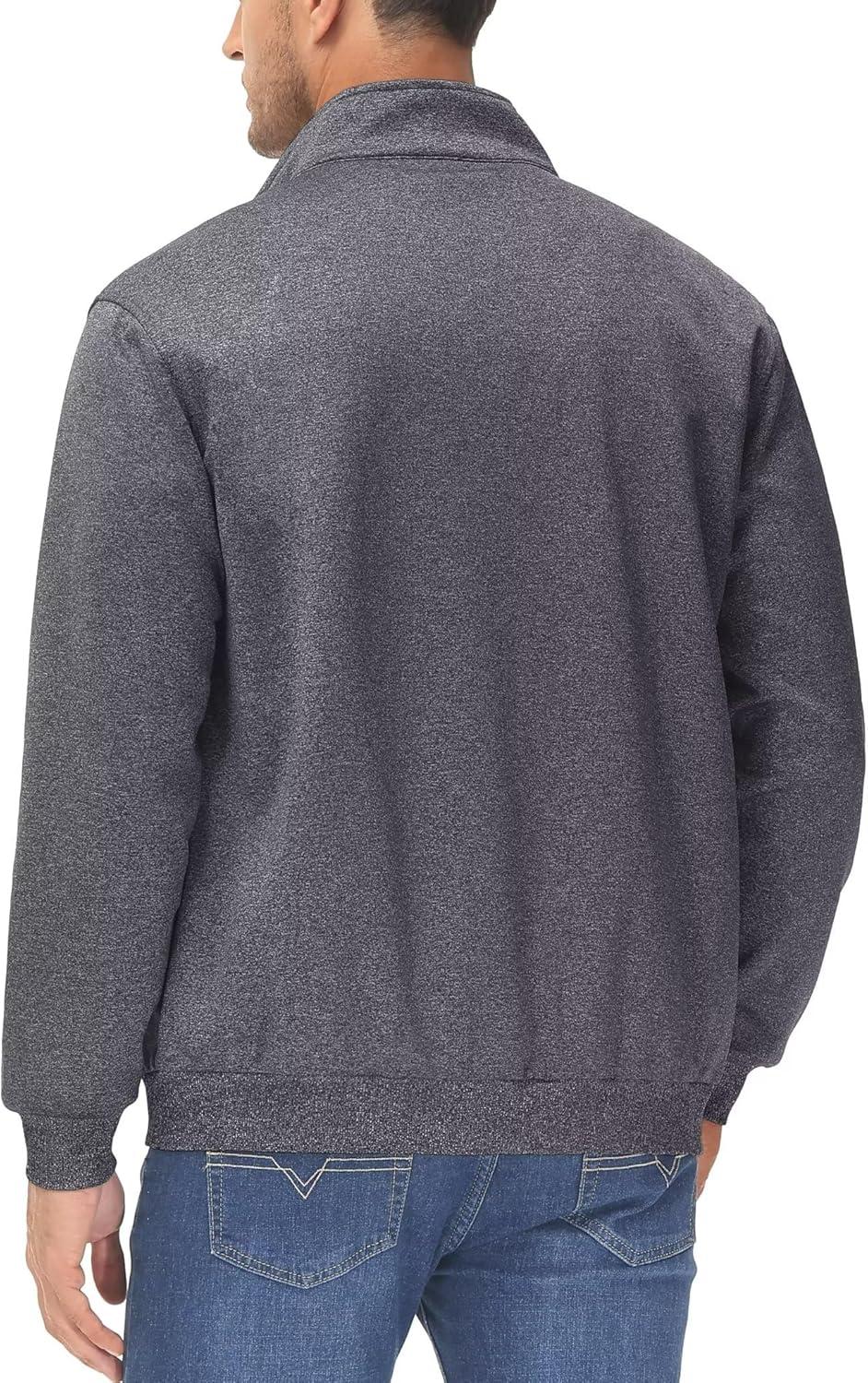 imageMAGCOMSEN Mens Track Jackets Lightweight FullZip Casual Coat Workout Running Athletic Active Jacket With PocketsDark Grey