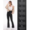 imageMAGCOMSEN Leggings for Women Flare Yoga Pants Foldover High Waisted Tummy Control Pants with Pockets CasualBlack