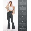 imageMAGCOMSEN Leggings for Women Flare Yoga Pants Foldover High Waisted Tummy Control Pants with Pockets CasualDark Grey