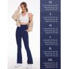 imageMAGCOMSEN Leggings for Women Flare Yoga Pants Foldover High Waisted Tummy Control Pants with Pockets CasualNavy