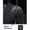 imageMAGCOMSEN Mens Bomber Jacket Casual Windproof Quilted Jacket Full Zip Windbreaker Winter Warm Varsity Jacket with PocketsBlack