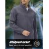 imageMAGCOMSEN Mens Lightweight Softshell Jacket Fleece Lined Tactical Waterproof Windbreaker Rain Jacket for Outdoor HikingDark Grey