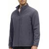imageMAGCOMSEN Mens Lightweight Softshell Jacket Fleece Lined Tactical Waterproof Windbreaker Rain Jacket for Outdoor HikingDark Grey