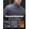 imageMAGCOMSEN Mens Lightweight Softshell Jacket Fleece Lined Tactical Waterproof Windbreaker Rain Jacket for Outdoor HikingDark Grey