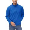 imageMAGCOMSEN Mens Track Jackets Lightweight FullZip Casual Coat Workout Running Athletic Active Jacket With PocketsBright Blue