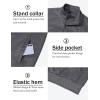 imageMAGCOMSEN Mens Track Jackets Lightweight FullZip Casual Coat Workout Running Athletic Active Jacket With PocketsDark Grey