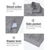 imageMAGCOMSEN Mens Track Jackets Lightweight FullZip Casual Coat Workout Running Athletic Active Jacket With PocketsLight Grey