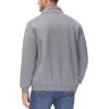 imageMAGCOMSEN Mens Track Jackets Lightweight FullZip Casual Coat Workout Running Athletic Active Jacket With PocketsLight Grey