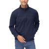 imageMAGCOMSEN Mens Track Jackets Lightweight FullZip Casual Coat Workout Running Athletic Active Jacket With PocketsNavy