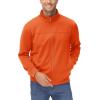 imageMAGCOMSEN Mens Track Jackets Lightweight FullZip Casual Coat Workout Running Athletic Active Jacket With PocketsOrange