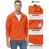 imageMAGCOMSEN Mens Track Jackets Lightweight FullZip Casual Coat Workout Running Athletic Active Jacket With PocketsOrange