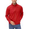 imageMAGCOMSEN Mens Track Jackets Lightweight FullZip Casual Coat Workout Running Athletic Active Jacket With PocketsTomato Red