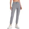 imageMAGCOMSEN Womens Hiking Cargo Pants Lightweight Quick Dry Water Resistant Jogger Zipper Pockets Outdoor Athletic CasualLight Grey
