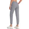 imageMAGCOMSEN Womens Hiking Cargo Pants Lightweight Quick Dry Water Resistant Jogger Zipper Pockets Outdoor Athletic CasualLight Grey