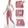 imageMAGCOMSEN Womens Hiking Cargo Pants Lightweight Quick Dry Water Resistant Jogger Zipper Pockets Outdoor Athletic CasualPink