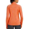 imageMAGCOMSEN Womens UPF 50 Athletic Jackets Full Zip Lightweight Workout Jacket SPF Sun Protection Shirts Hiking RunningOrange